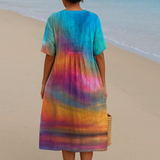 Ema - Tie-Dye Šaty Inšpirované Západom Slnka